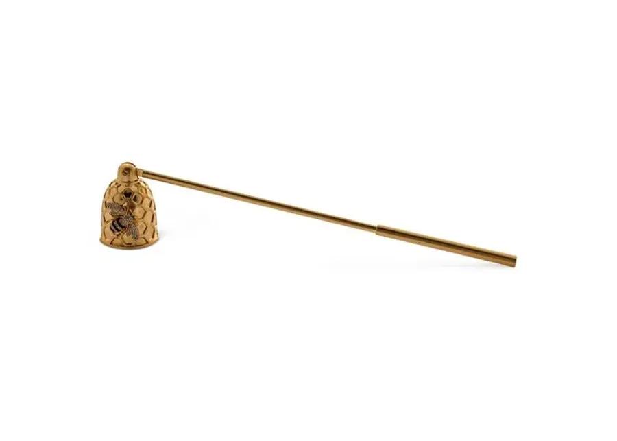 Stripey Bee Candle Snuffer - Gold - Joanna Buchanan