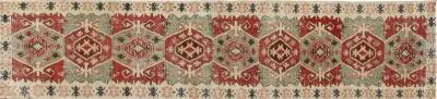 Turkish Oushak Runner - 2'11" x 12'1" - Keivan Woven Arts - Red