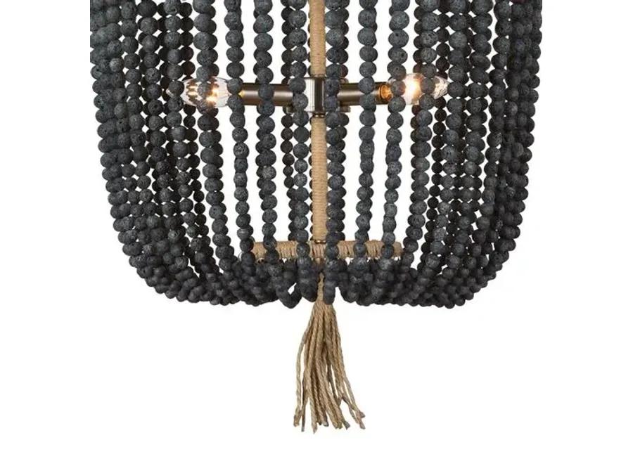 Milos Chandelier - Denim - Regina Andrew - Black