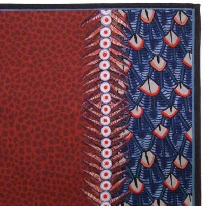 Set of 2 Feather Royal Napkins - Red - Ngala Trading Co.