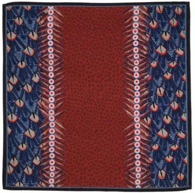 Set of 2 Feather Royal Napkins - Red - Ngala Trading Co.