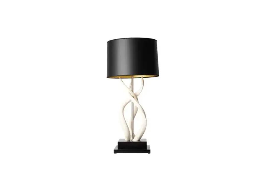 Triple Kudu Horn Table Lamp - Ebony - Ngala Trading Co.