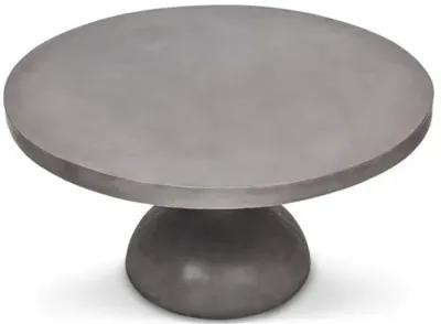 Elwood Spindle Concrete Outdoor Dining Table - Dark Gray