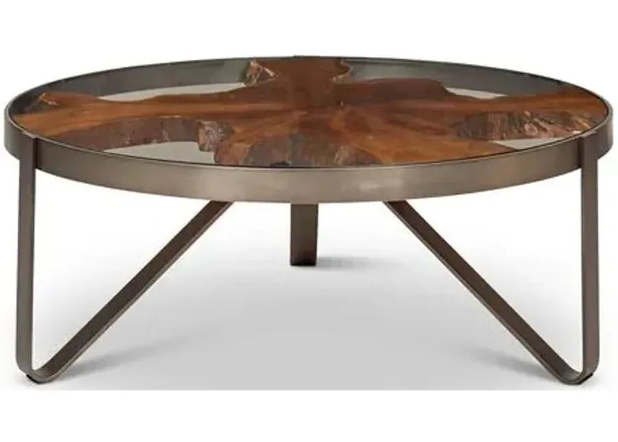 Candess Coffee Table - Galvanized Gray