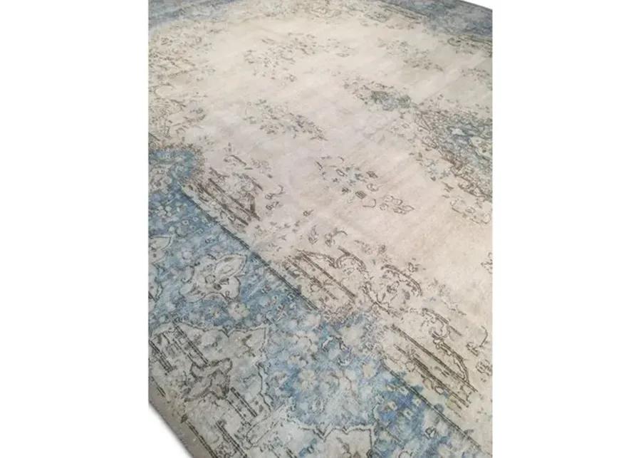 11'x16' Cassie Handmade Rug - Ivory/Light Blue - F.J. Kashanian - Blue