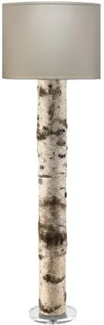 Forrester Floor Lamp - Birch - Jamie Young Co.