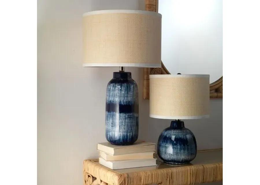 Batik Large Table Lamp - Indigo - Jamie Young Co. - Blue