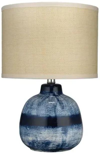 Batik Small Table Lamp - Indigo - Jamie Young Co. - Blue