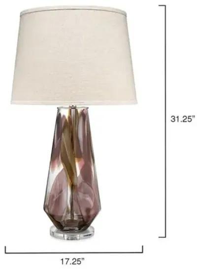 Watercolor Glass Table Lamp - Plum - Jamie Young Co. - Purple