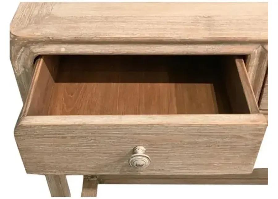 Milo 3-Drawer Console - Natural - Brown