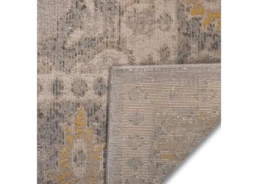 Macey Indoor/Outdoor Rug - Gray/Gold - Gray