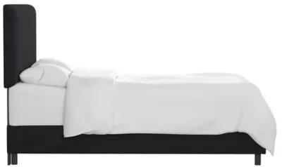 Novak Linen Bed - Handcrafted - Black