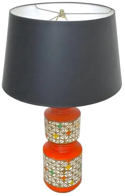 Midcentury Geometric Aldo Londi Lamp - Vermilion Designs