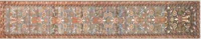 1930s Persian Malayer Runner - 2'5"x15'5" - Nalbandian - Blue