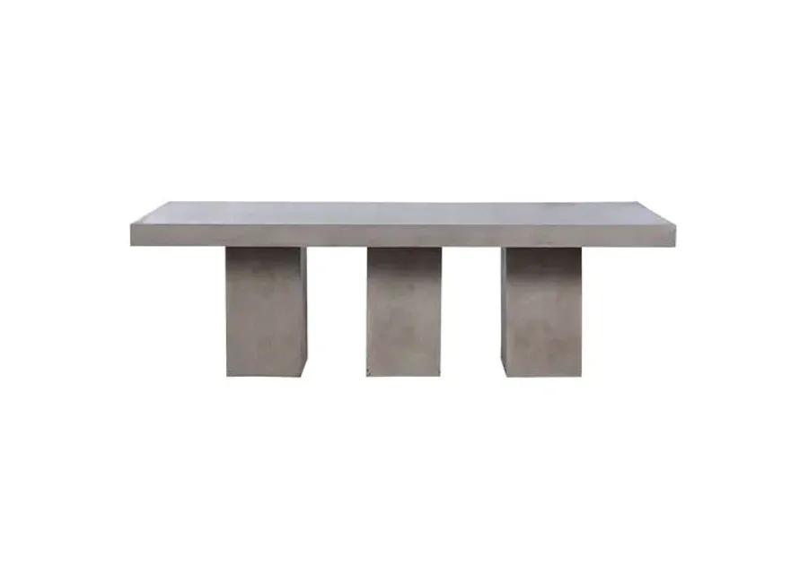 Kingston Concrete Outdoor Dining Table - Gray