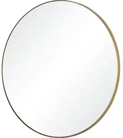 Witham 24" Round Wall Mirror - Gold