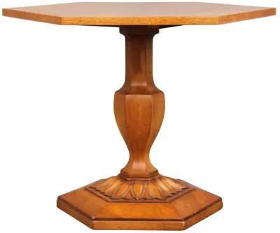 Hexagonal Center Table with Palm - Something Vintage - Brown