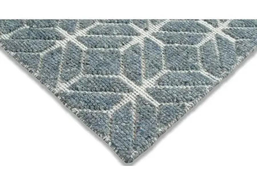 Janina Hand-Knotted Rug - Denim - STARK - Blue - Blue