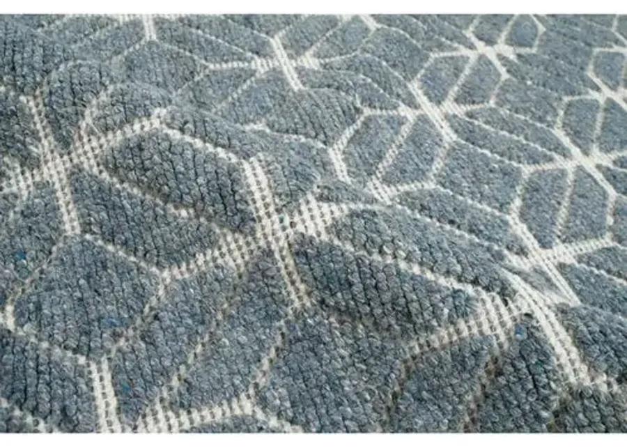 Janina Hand-Knotted Rug - Denim - STARK - Blue - Blue