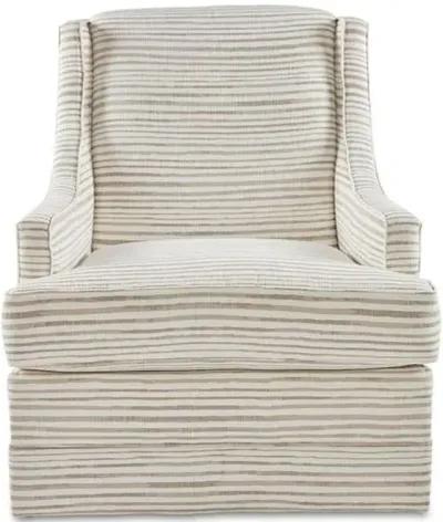 Berkley Swivel Chair - Dune Stripe - Miles Talbott - Handcrafted