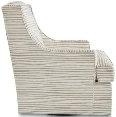 Berkley Swivel Chair - Dune Stripe - Miles Talbott - Handcrafted