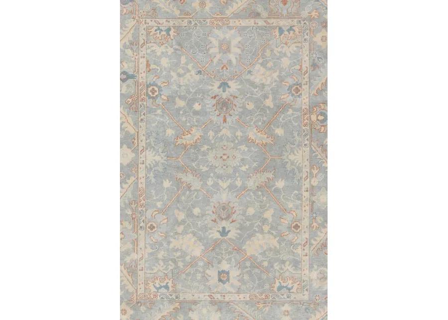 Turkish Oushak Rug - 6'8" x 9'5" - Keivan Woven Arts - Blue - Blue