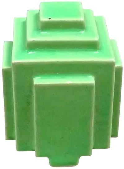 Art Deco Geometric Sculpture - Vermilion Designs - Green