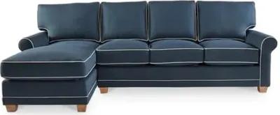 Reid LF Sectional - Navy - Blue