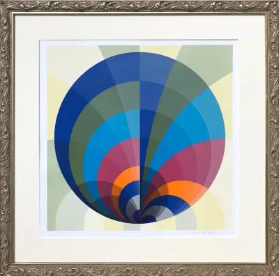 Geometric Abstract by Stankowski - Antiquarian Art Company - blue