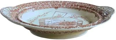 Antique Copeland Lagoon Blossom Platter - Vermilion Designs - White