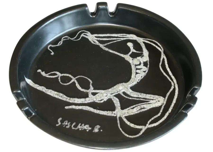 Sascha Brastoff Dancer Ashtray - The Emporium Ltd. - Black