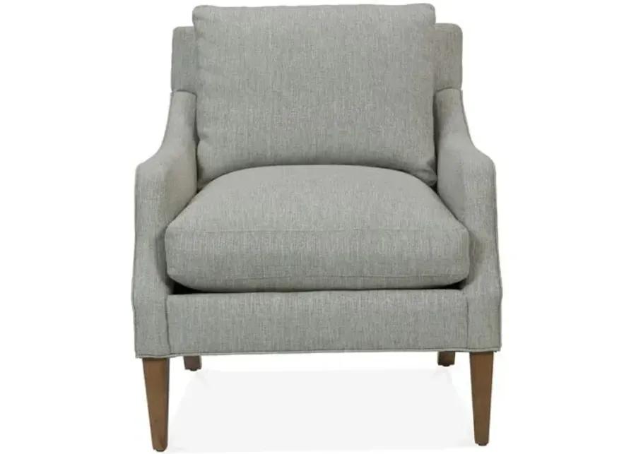 Giles Accent Chair - Handcrafted - Gray, Comfortable, Durable