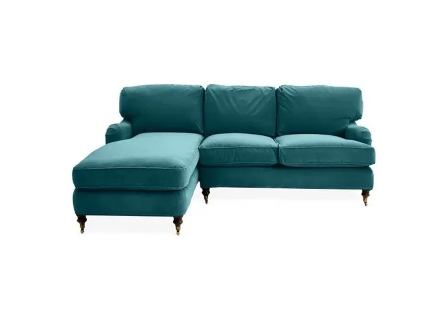 Brooke LF Sectional - Blue