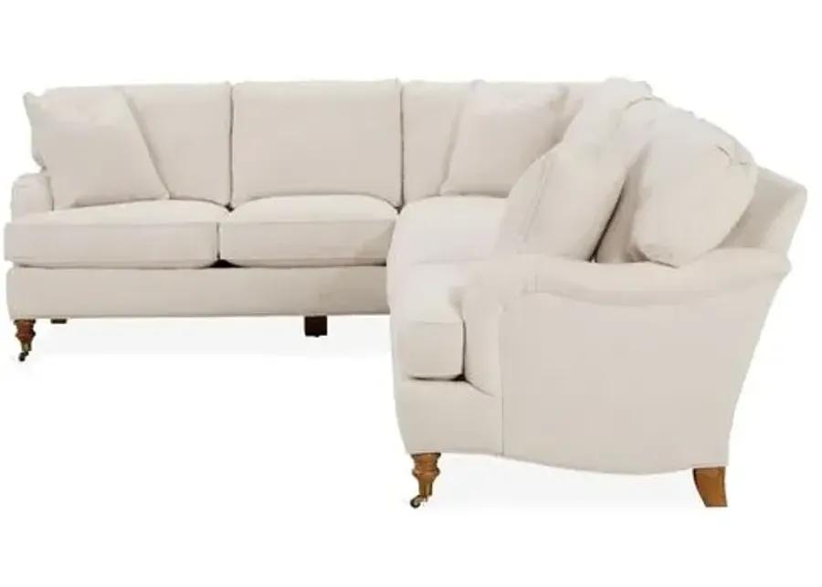 Brooke 6-Pc RF Sectional - Ivory