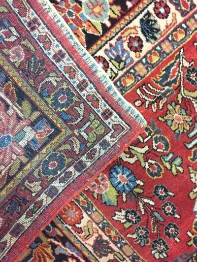 Sarouk Carpet - 9'2" x 11'9" - Red