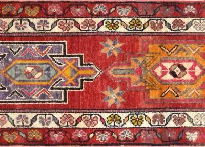 1960s Turkish Oushak Runner - 2'8" x13'8" - Nalbandian - Red