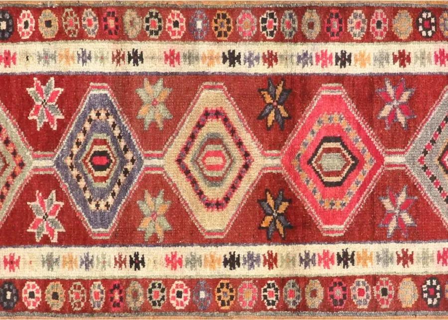 1960s Turkish Oushak Runner - 2'9"x11'11" - Nalbandian - Orange