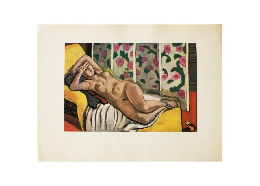 Matisse Nude on Yellow Chaise Longue - Comfortable, Sturdy, Stylish