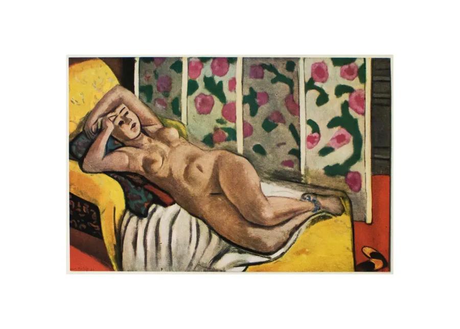 Matisse Nude on Yellow Chaise Longue - Comfortable, Sturdy, Stylish