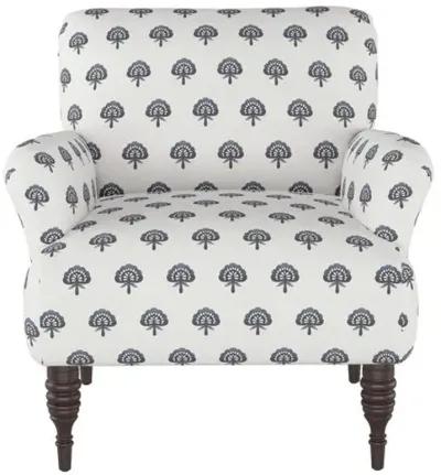 Nicolette Club Chair - Floral - Hancrafted in the USA