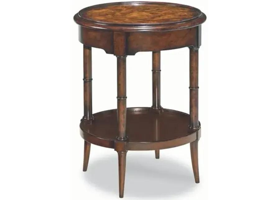 Chartres Side Table - Aged Mahogany - Brown