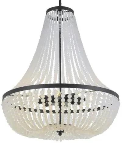 Rylee 8-Light Chandelier - Matte Black - Crystorama