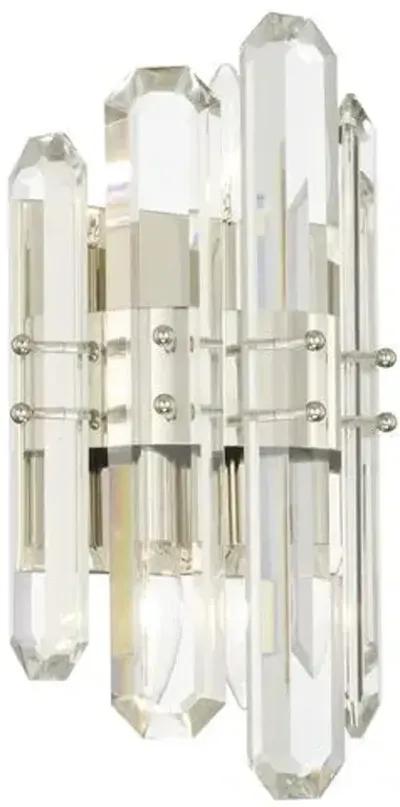 Bolton Sconce - Polished Nickel - Crystorama - Silver