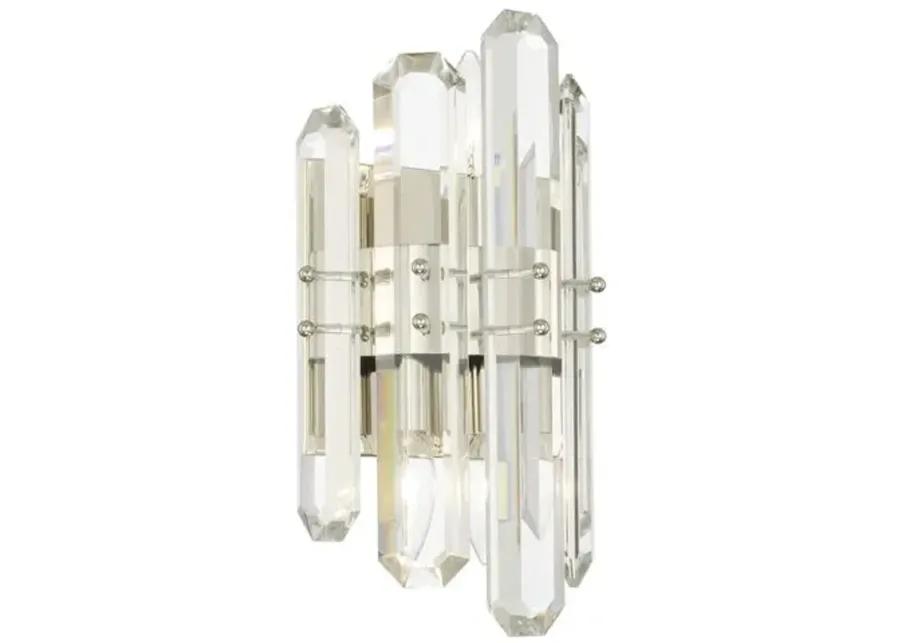 Bolton Sconce - Polished Nickel - Crystorama - Silver