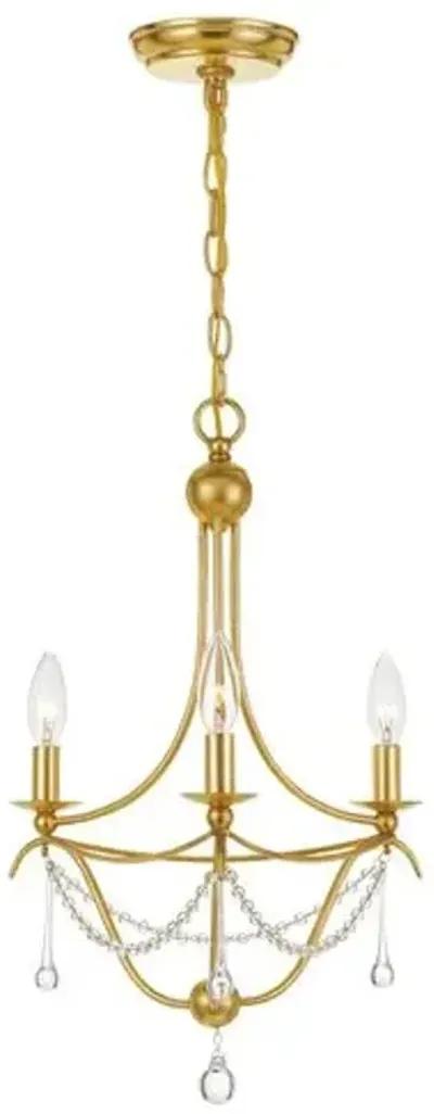 Metro Chandelier - Antiqued Gold - Crystorama