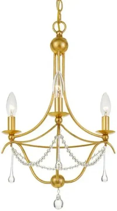 Metro Chandelier - Antiqued Gold - Crystorama