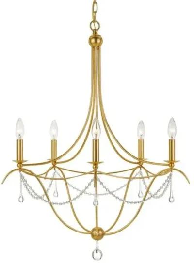 Metro Chandelier - Antiqued Gold - Crystorama