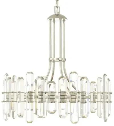 Bolton Chandelier - Polished Nickel - Crystorama - Silver