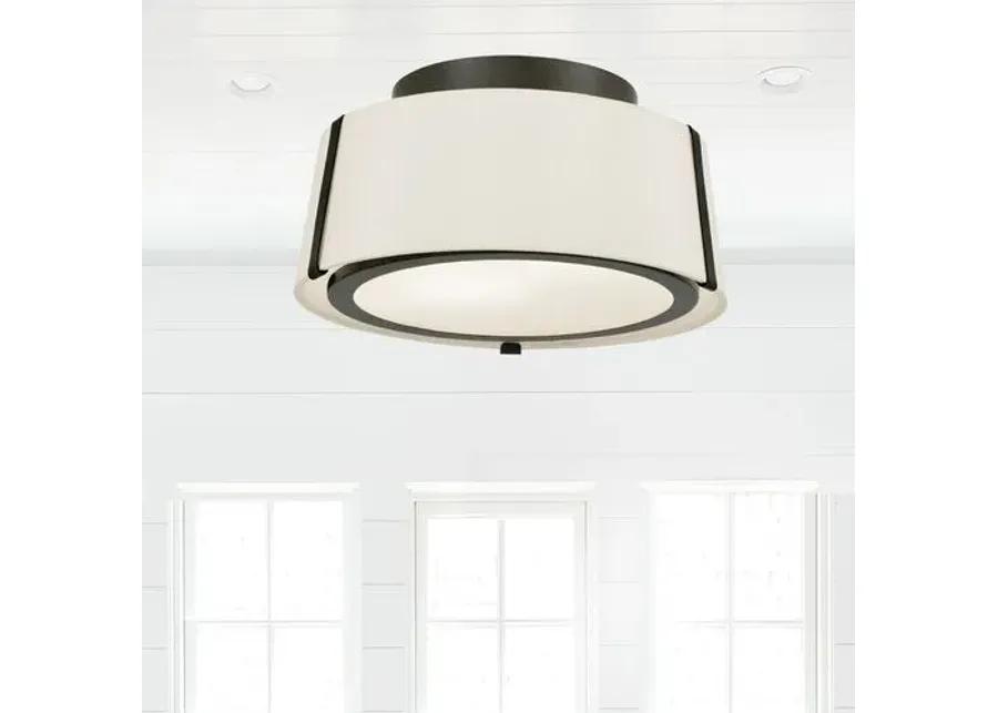 Fulton Flush Mount - Matte Black - Crystorama