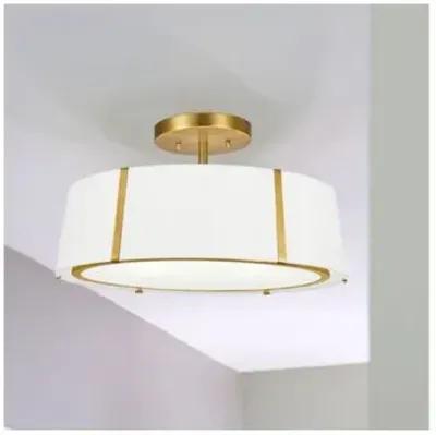 Fulton Flush Mount - Antiqued Gold - Crystorama